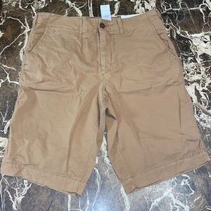 NWT American Eagle Longer Length Next Level Flex Khaki Shorts size 32